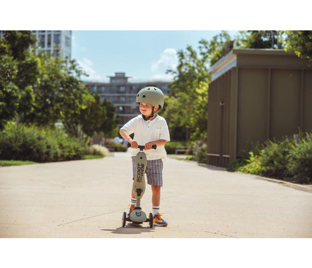 Scoot & Ride Highwaykick 1 Jeździk i hulajnoga 2w1 Olive - 1265377 - zdjęcie 13